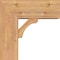 Ekena Millwork Legacy Block Smooth Bracket w/ Offset Brace, Western Red Cedar, 7 1/2"W x 18"D x 18"H BKT0806X18X18LEC05SWR - alternate 2